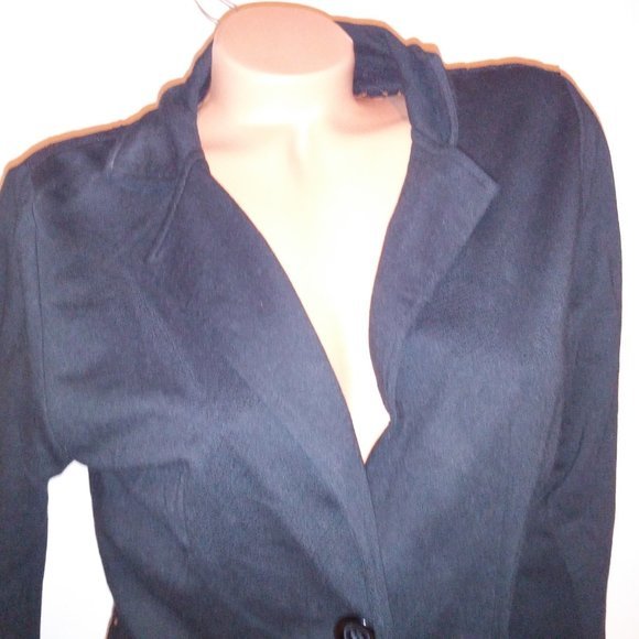 Mod Modele Blazer Jacket XL Black Lace Black Casual Solid Long Sleeve Button Fro - Picture 3 of 8